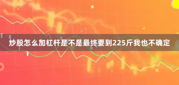 炒股怎么加杠杆是不是最终要到225斤我也不确定